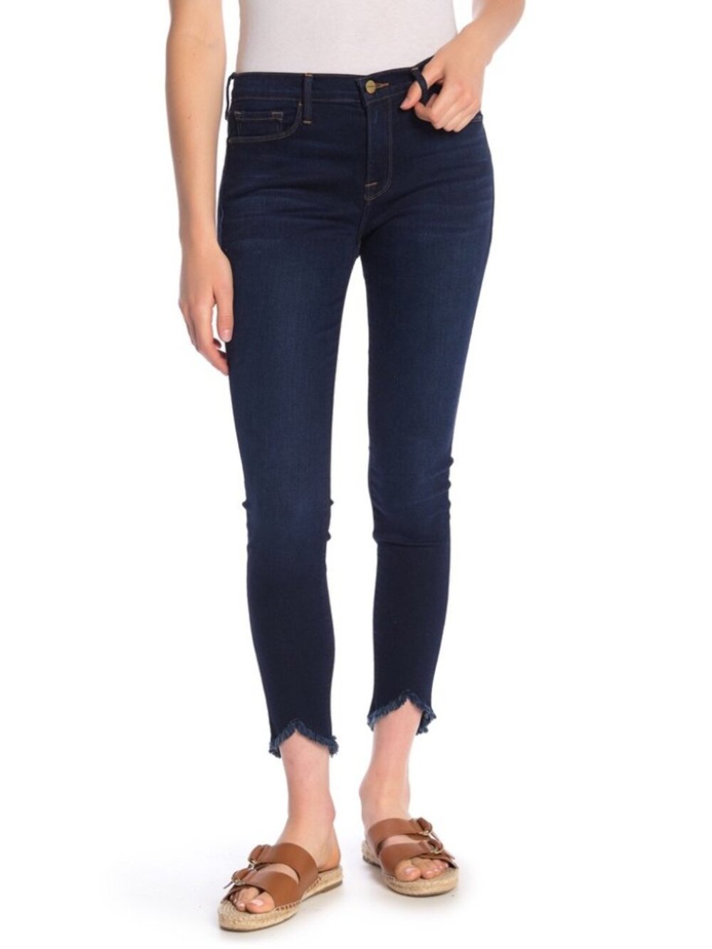 FRAME Le Skinny de Jeanne Longstreet Frayed Hem NWOT